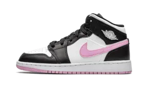 Arch Technology Air Jordan 1 Mid White Black Light Arctic Pink