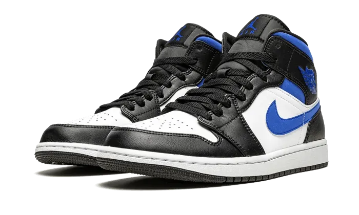 Air Jordan 1 Mid White Black Royal Premium Comfort