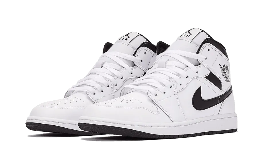 Dynamic Control Impact Dispersing Design Air Jordan 1 Mid White Black
