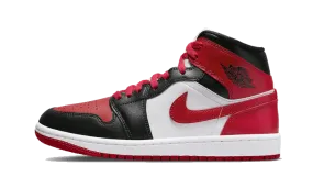 Air Jordan 1 Mid White Bred Toe Soft Upper Quick Break
