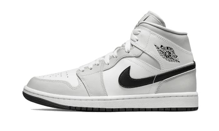 Functional Style Air Jordan 1 Mid White Light Smoke Grey