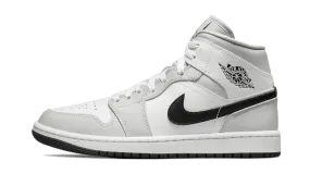 Functional Style Air Jordan 1 Mid White Light Smoke Grey