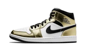 Air Jordan 1 Mid White Metallic Gold Pressure Relief Padding