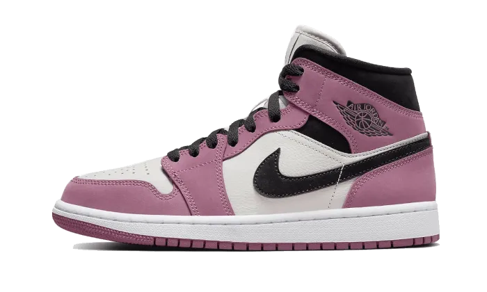 Air Jordan 1 Mid?Light Mulberry Synthetic Upper Soft Support