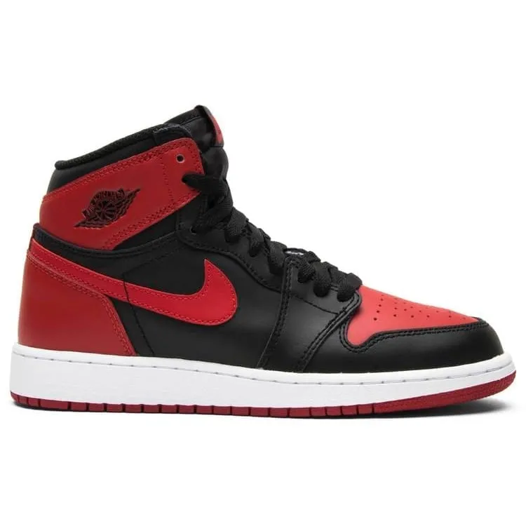 Dry Weather Running racing use Air Jordan 1 Retro Bred 2016 "Banned" (GS)