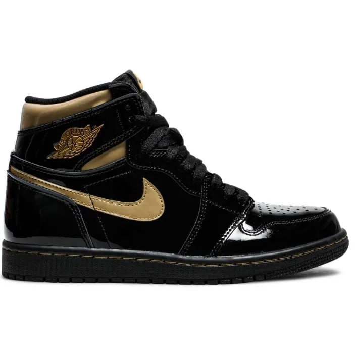 Air Jordan 1 Retro High Black Metallic Gold (2020) Wear   Resistant