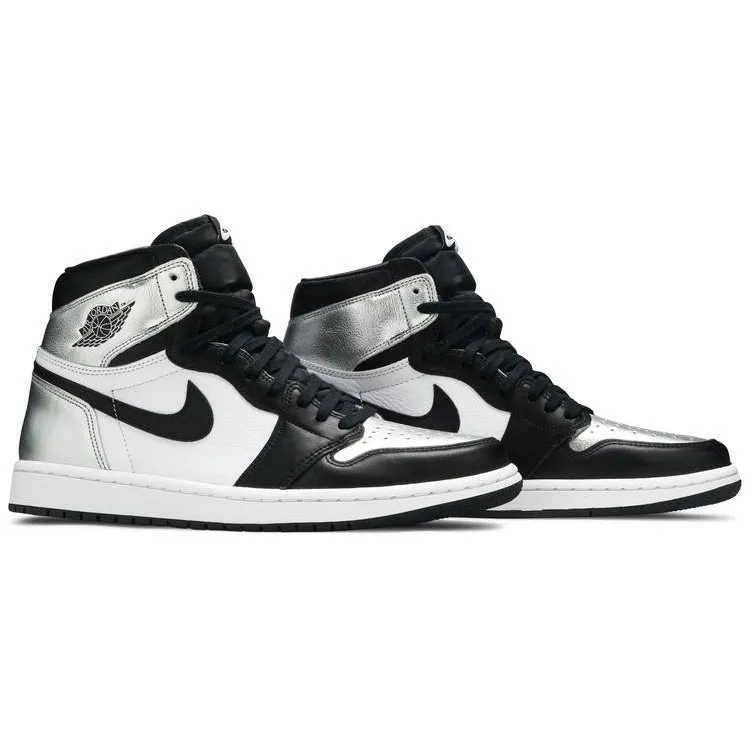 Air Jordan 1 Retro High Silver Toe (W) power - walking shoes