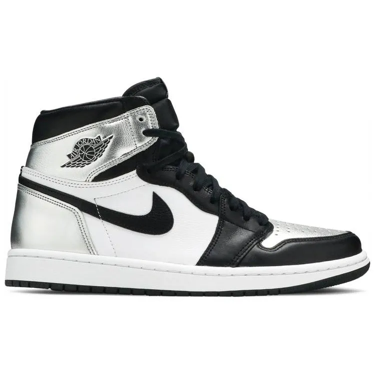 Waterproof Protection water - proof shoes Air Jordan 1 Retro High Silver Toe (W)