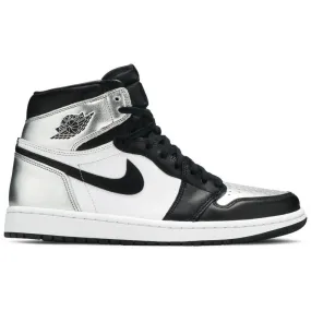Air Jordan 1 Retro High Silver Toe (W) Padded Straps wide widths