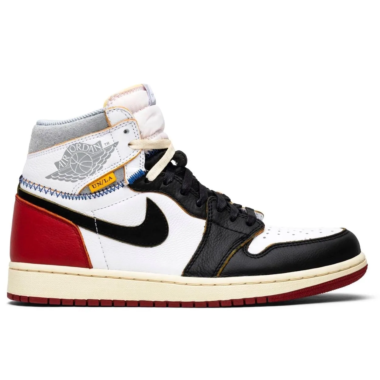 video - game - themed running option cross - country versatility Air Jordan 1 Retro High Union Los Angeles Black Toe