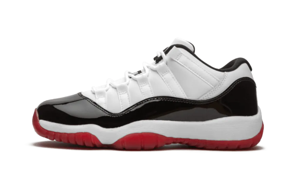 Breathable Upper Design Multi Directional Grip Technology Air Jordan 11 Low White Bred