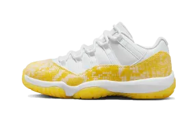 Non Marking Sole Air Jordan 11 Retro Low Yellow Snakeskin