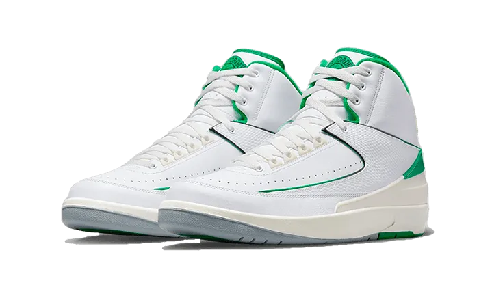 Air Jordan 2 Retro Lucky Green Urban Trail Fit Breathable mesh upper