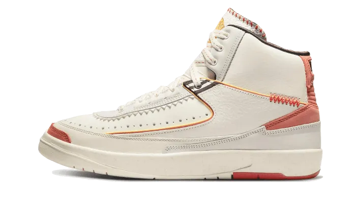 Air Jordan 2 Retro SP Maison Chateau Rouge United Youth National Impact Diffusion Tech Basic Tone Trend Wear