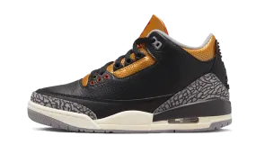 Air Jordan 3 Retro Black Cement Gold Easy Step Tensile Strength