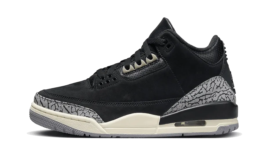Dry Fast Reflective Detail Air Jordan 3 Retro Off Noir