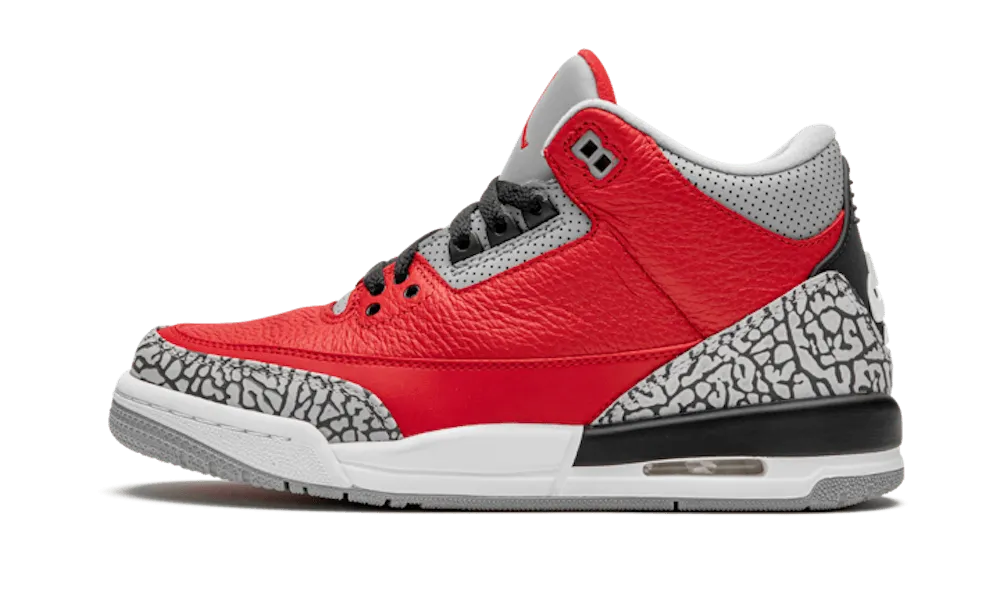 Air Jordan 3 SE Red Cement Comfortable Front