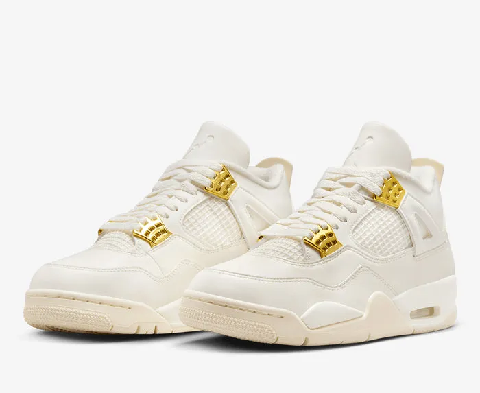 Air Jordan 4 'Metallic Gold' Foot Structure running in school tracks shoes