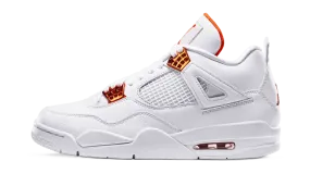 Air Jordan 4 Retro Metallic Orange weekend - getaway running shoes custom - made shoes