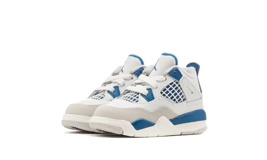 Lace-up modern - design shoes Air Jordan 4 Retro Military Blue (2024) B??b?? (TD)