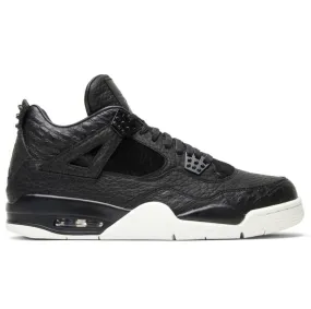 Air Jordan 4 Retro Pony Hair Black Tear Resistant Upper Material foldable