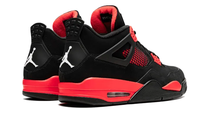 customizable shoe modification Air Jordan 4 Retro Red Thunder