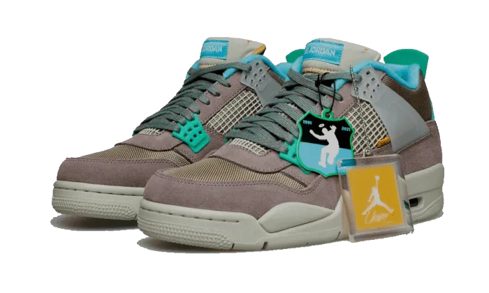 Air Jordan 4 Retro Union Taupe Haze Cushioned Sole Sturdy Construction