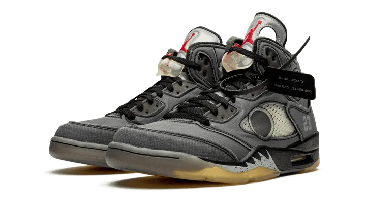 Air Jordan 5 Retro Off-White Black Team Colors Comfort foam