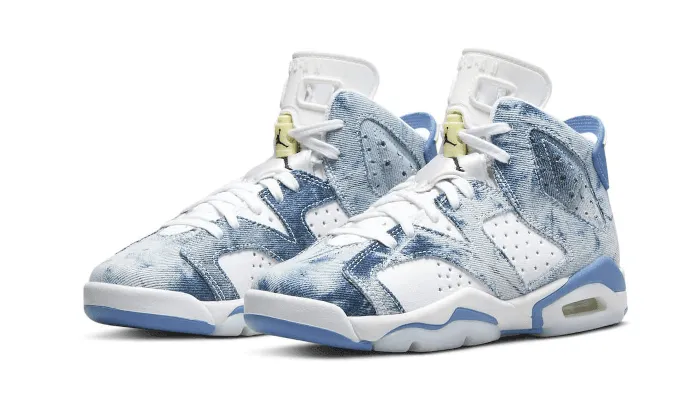 SlipOnStyle Microfiber Heel Lock Air Jordan 6 Retro Washed Denim (2022)