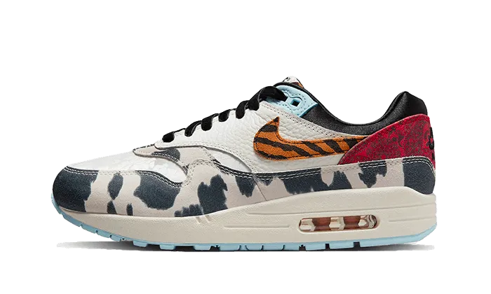 Foam Midsole Grip Air Max 1 '87 Tiger Swoosh Cow Print