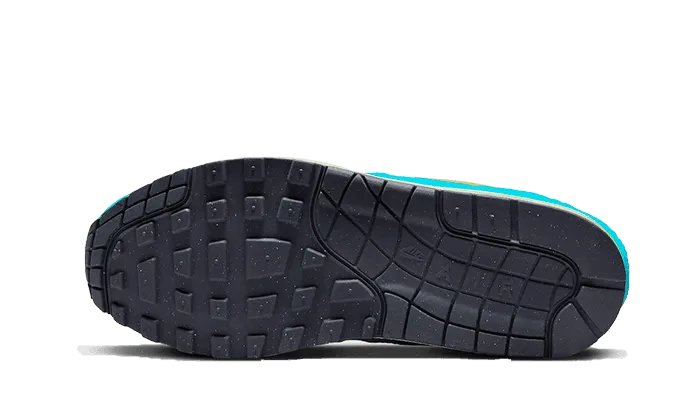 Air Max 1 Corduroy Baltic Blue Training Focus Zone Hexagonal Traction Nubs