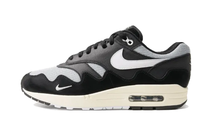 Midfoot Cage Sneakers Removable Insoles Air Max 1 Patta Black Grey (Special Box   Bracelet)