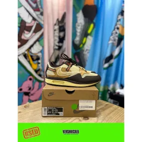 Sweat Wicking performance enhancing Air Max 1 Travis Scott Baroque Brown UK8