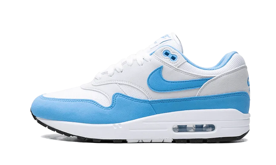 Air Max 1 White University Blue Foot Protection Design Comfortable Footbed