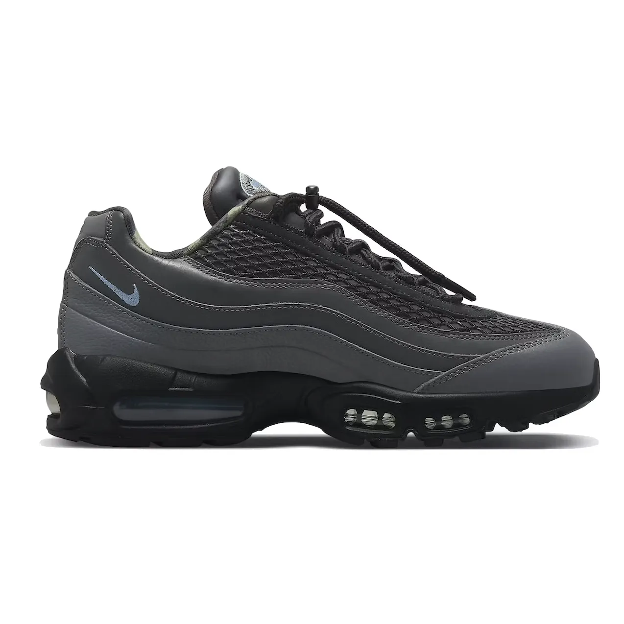 Nike Air Max 95 SP Corteiz Aegean Storm Quick Break In Technology Reinforced Heel Collar