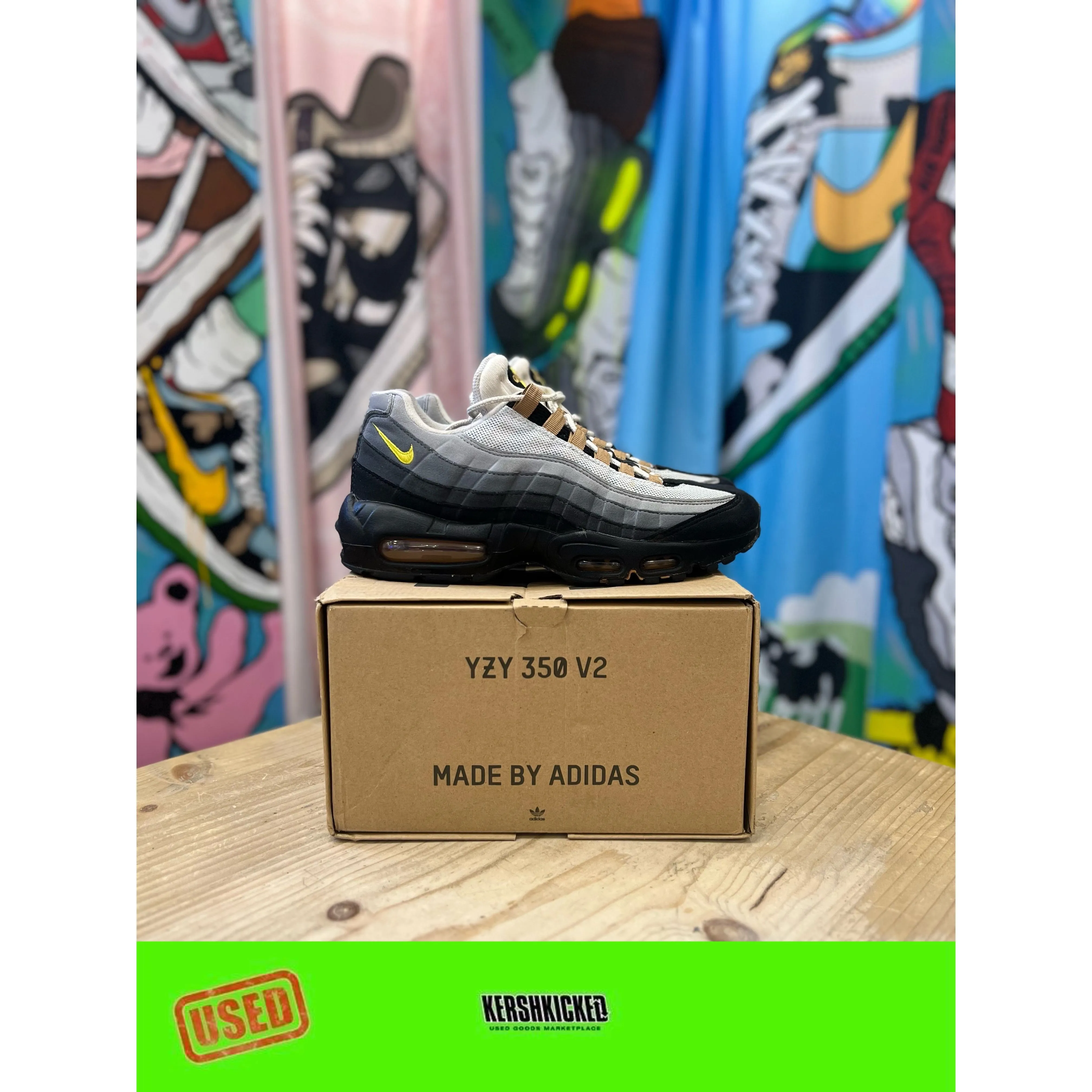 Air Max 95 Yellow Strike UK7 Street Bold