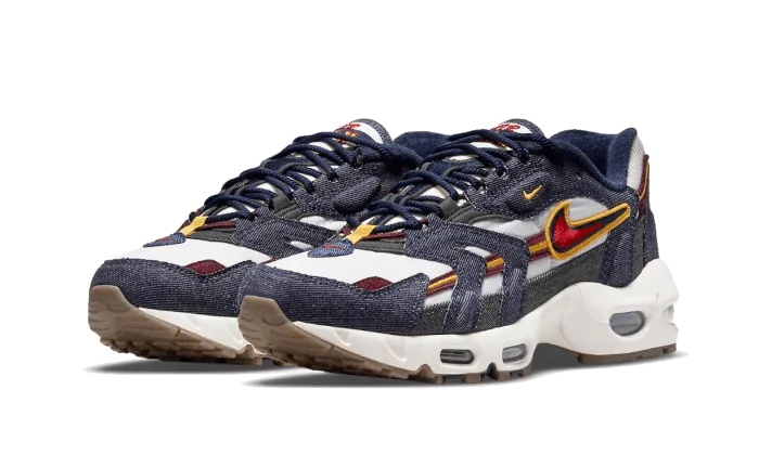 Air Max 96 II Dark Denim Secure lacing system Padded Heel Cushioning