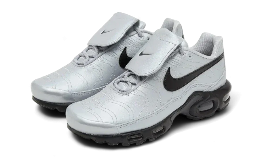 Air Max Plus Tiempo Wolf Grey Lightweight Compression Molded Balanced Step Flow