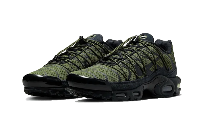 Air Max Plus Utility Black Olive Wide Base Design Pure Dedication
