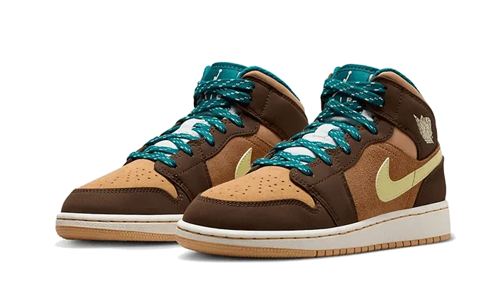 Air?Jordan 1 Mid Cacao Wow Style Blend