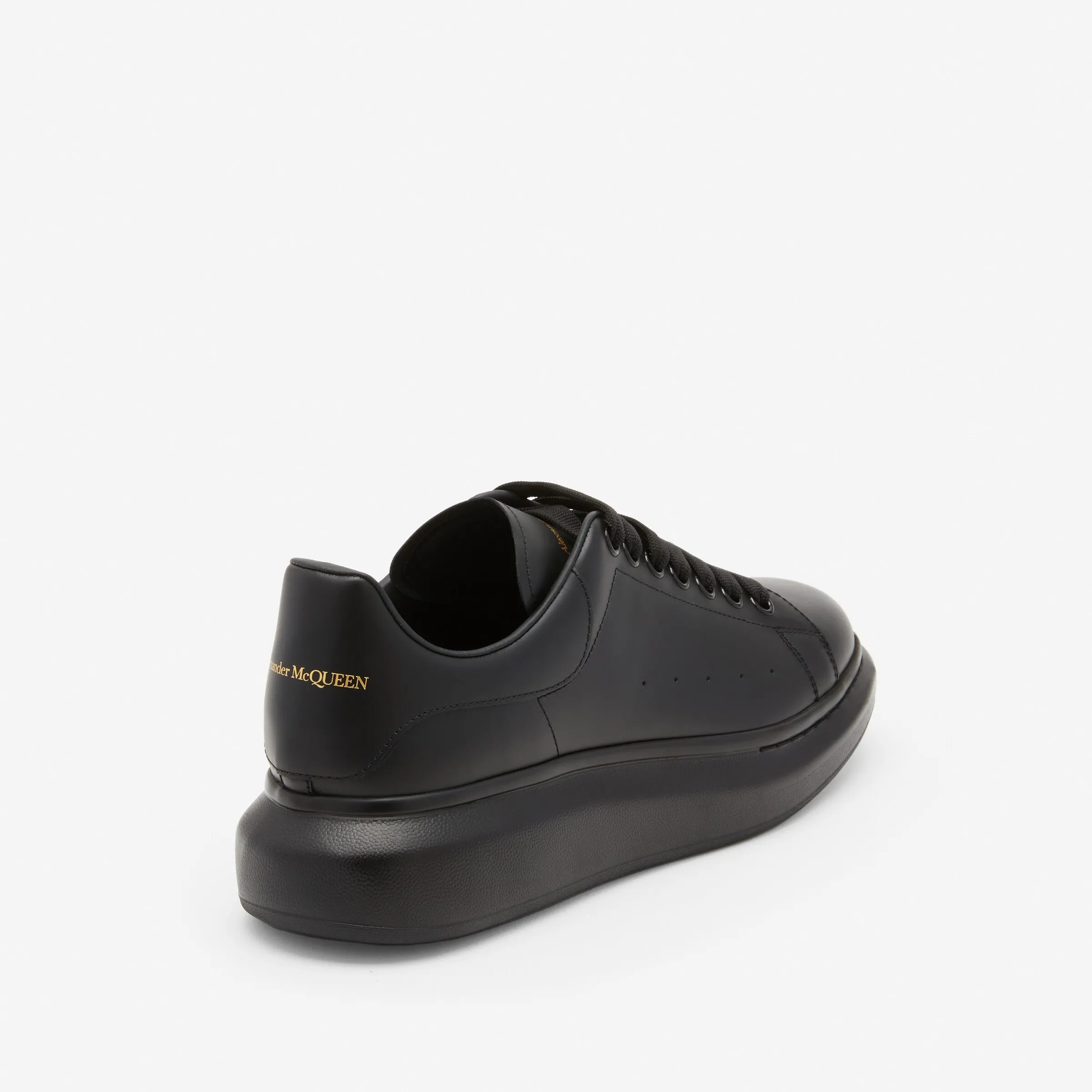 Alexander McQueen Men's Oversized Sneaker in Black Ergonomic Sole Memory Foam Lining
