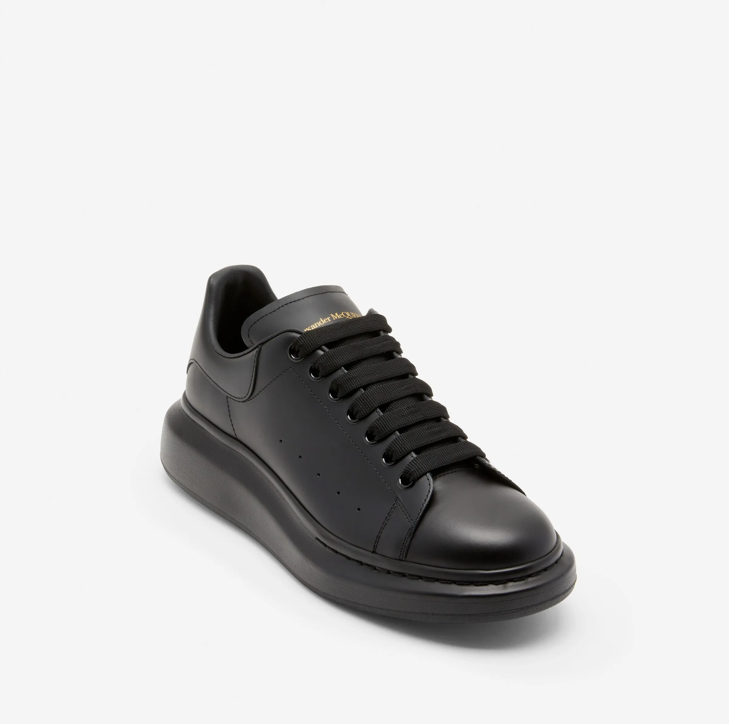 Alexander McQueen Men's Oversized Sneaker in Black Outdoor Leisure