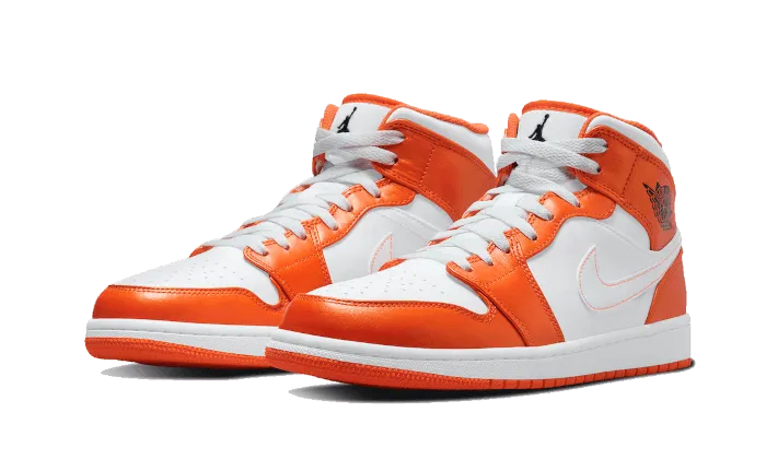CanvasUpper Air Jordan 1 Mid Metallic Orange