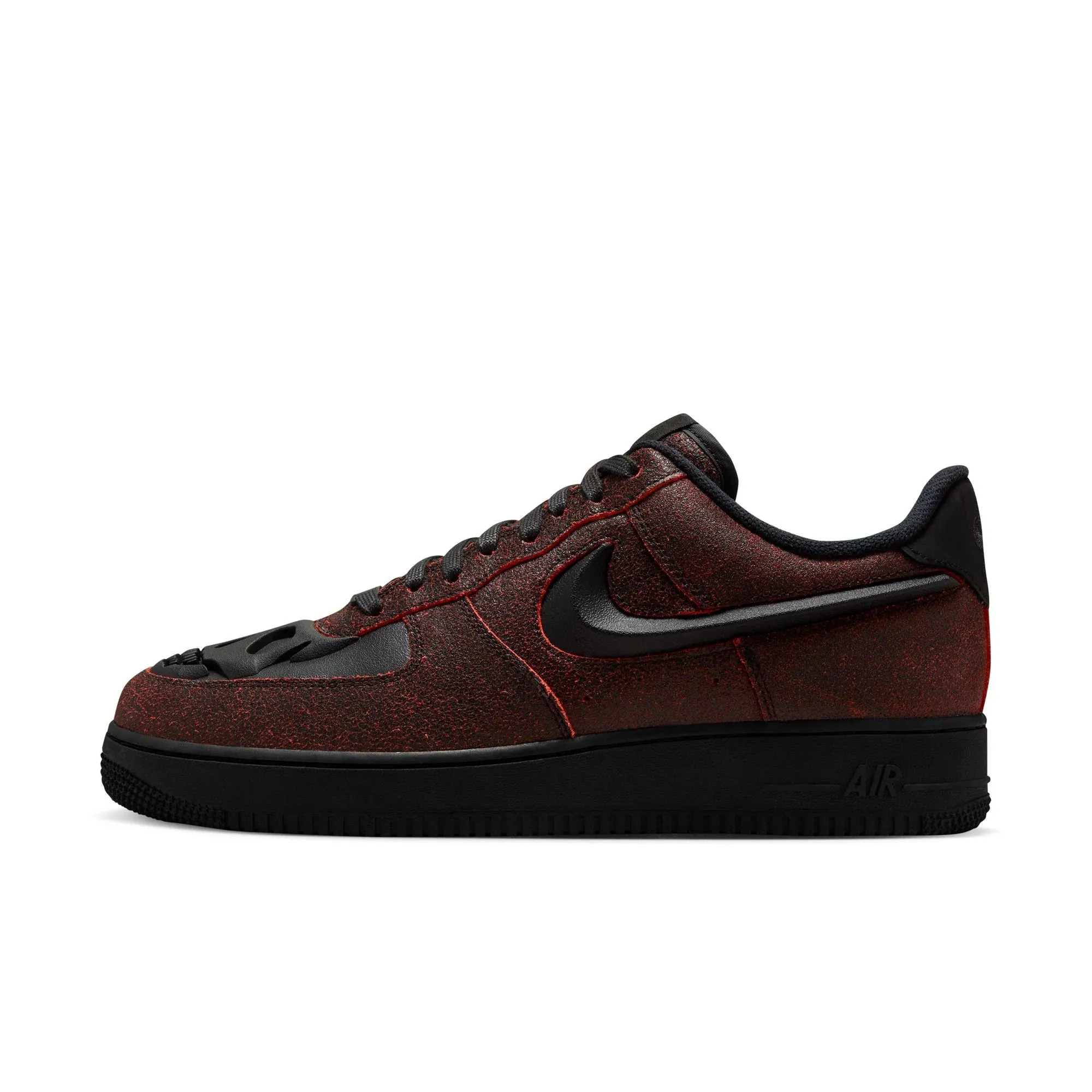 Smooth Entry Nike Air Force 1 Retro Halloween QS - BLACK/BLACK-CRIMSON