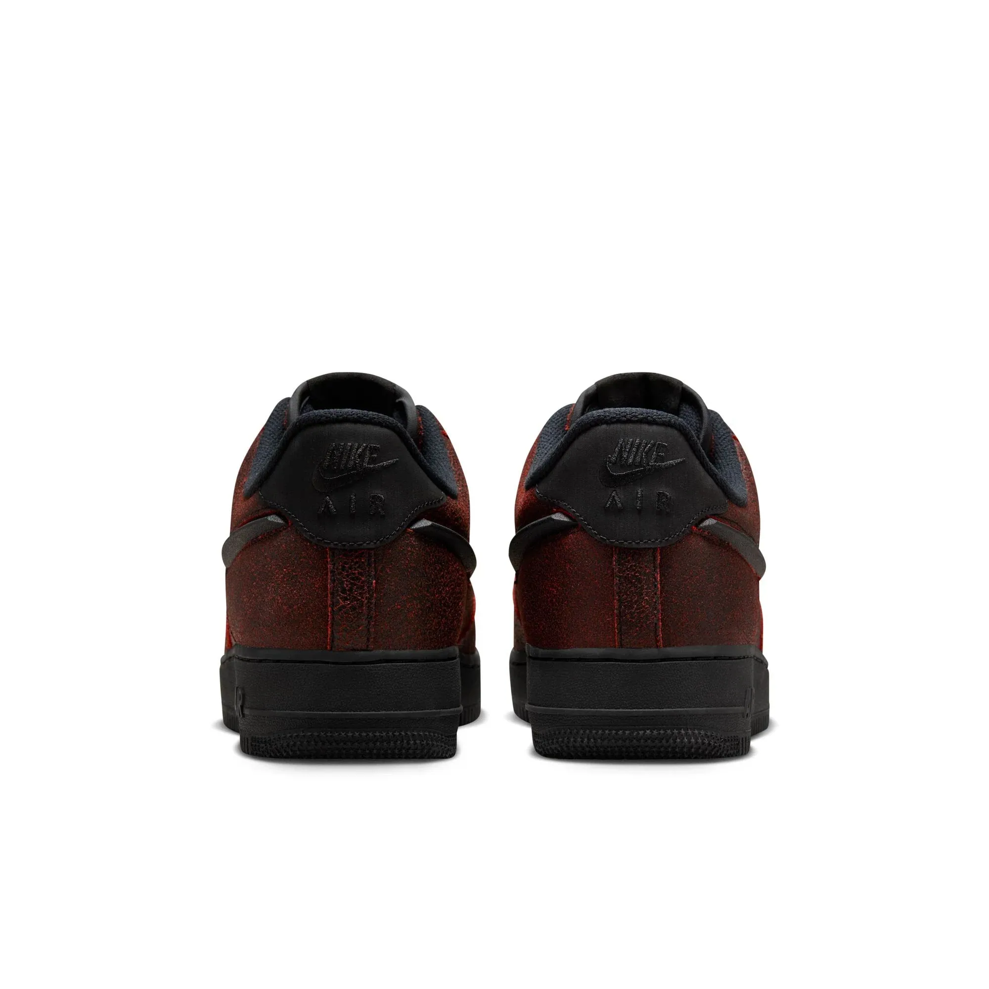 Nike Air Force 1 Retro Halloween QS - BLACK/BLACK-CRIMSON Walking Friendly