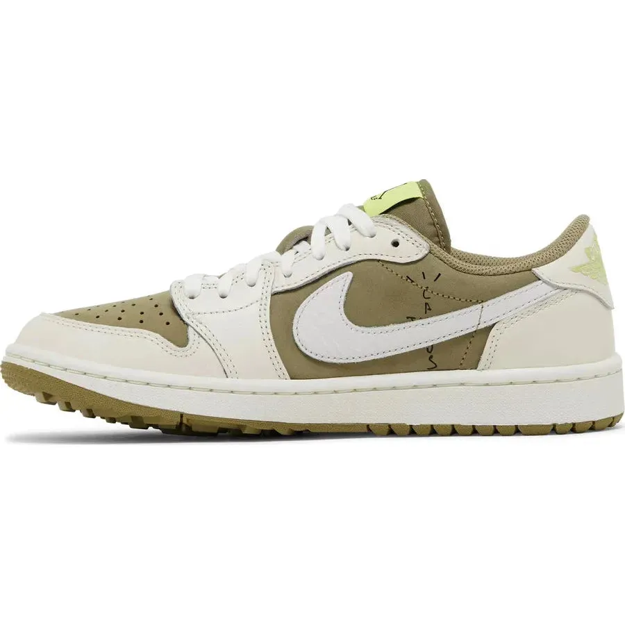 Travis Scott Air Jordan 1 Low Golf Olive Black Excellent traction