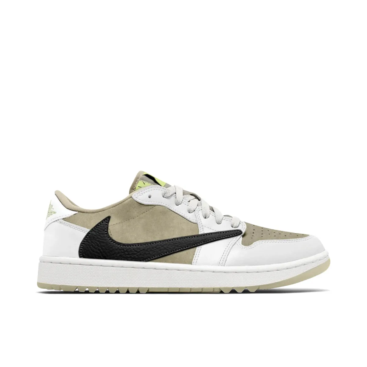 Travis Scott Air Jordan 1 Low Golf Olive Black Mid - foot striker Trustworthy brand