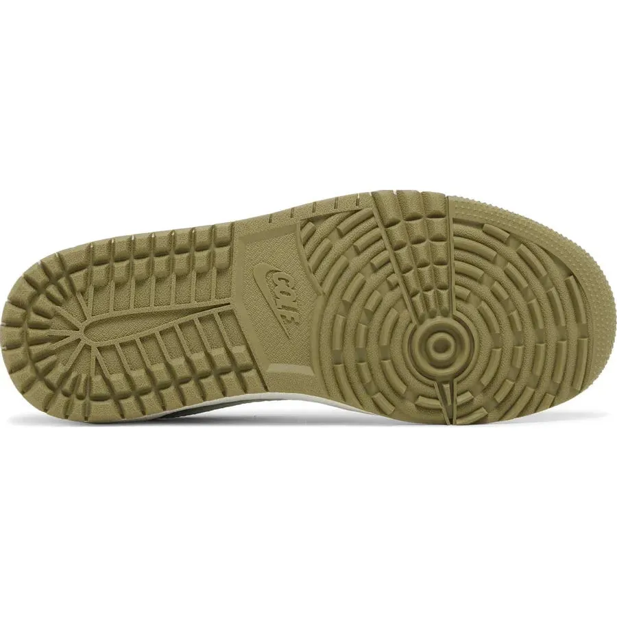 Travis Scott Air Jordan 1 Low Golf Olive Black Snowy running traction morning running shoe moment