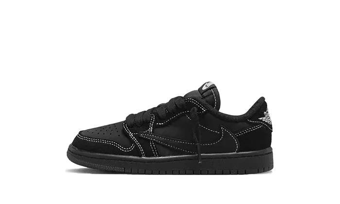 Moisture wicking DurableMaterial Air Jordan 1 Low SP Travis Scott Black Phantom Enfant (PS)