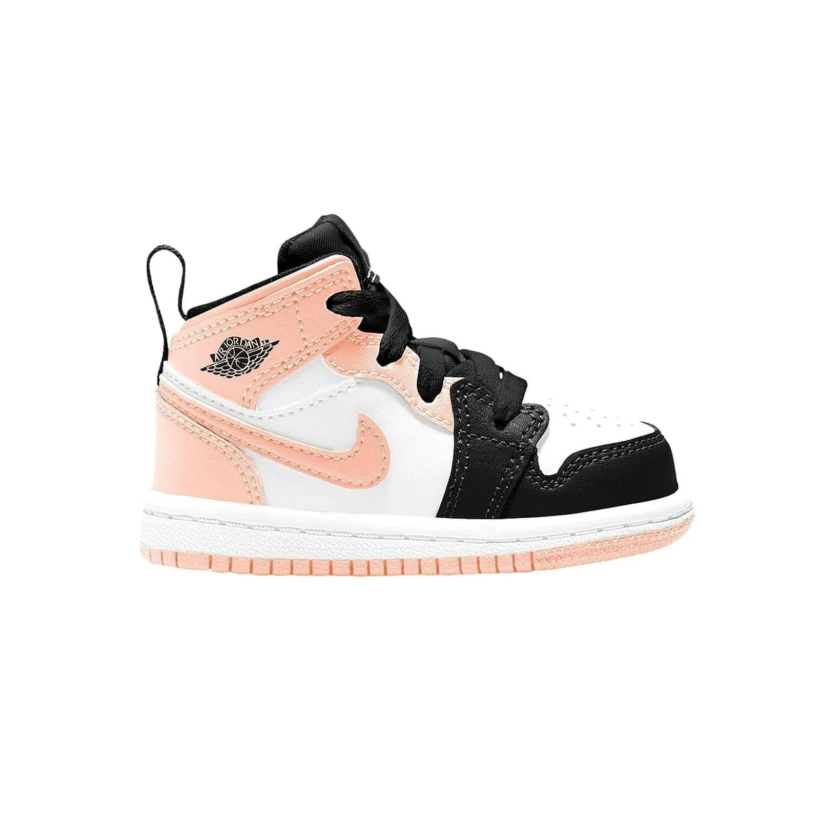 Infant Jordan 1 Mid Crimson Tint Toe (TD) running for a way to stay free